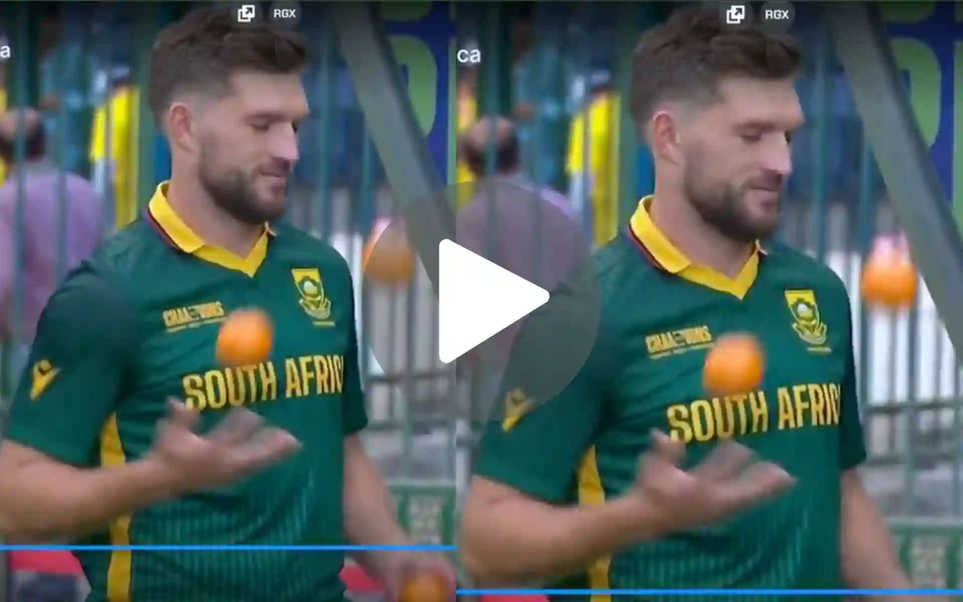 [Watch] Wiaan Mulder Turns Magician; Flexes His Impressive Juggling Skills vs Afghanistan